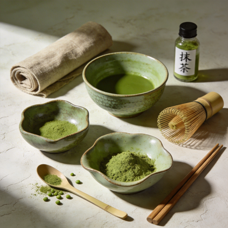 抹茶仪式静谧时光图片