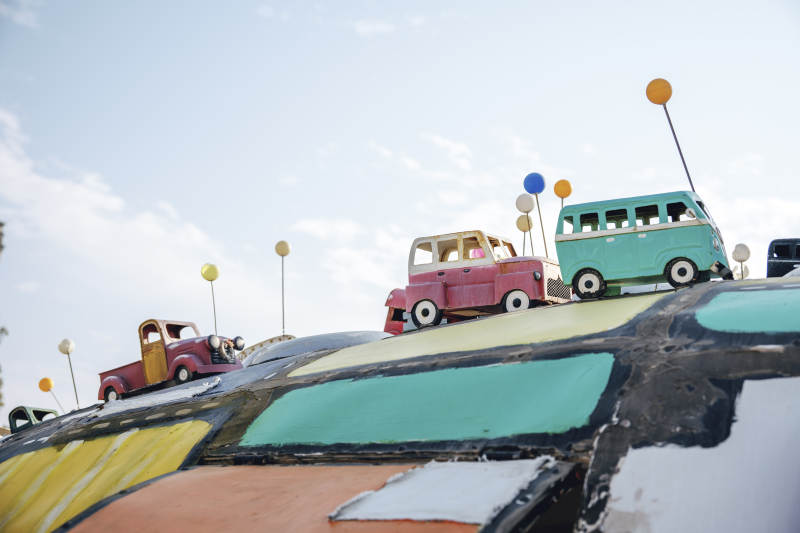 微缩彩色汽车乐园图片