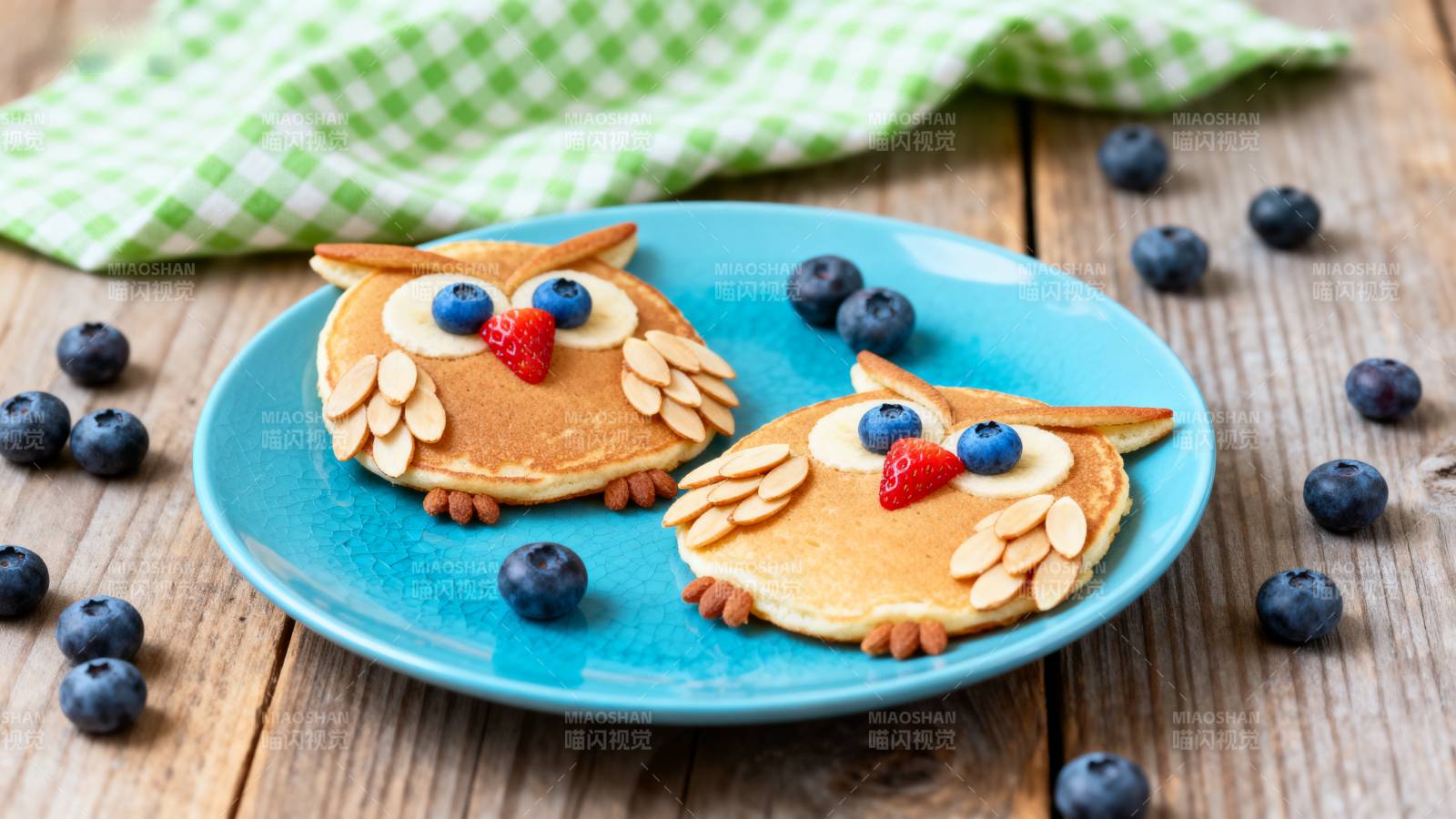 可爱猫头鹰煎饼图片