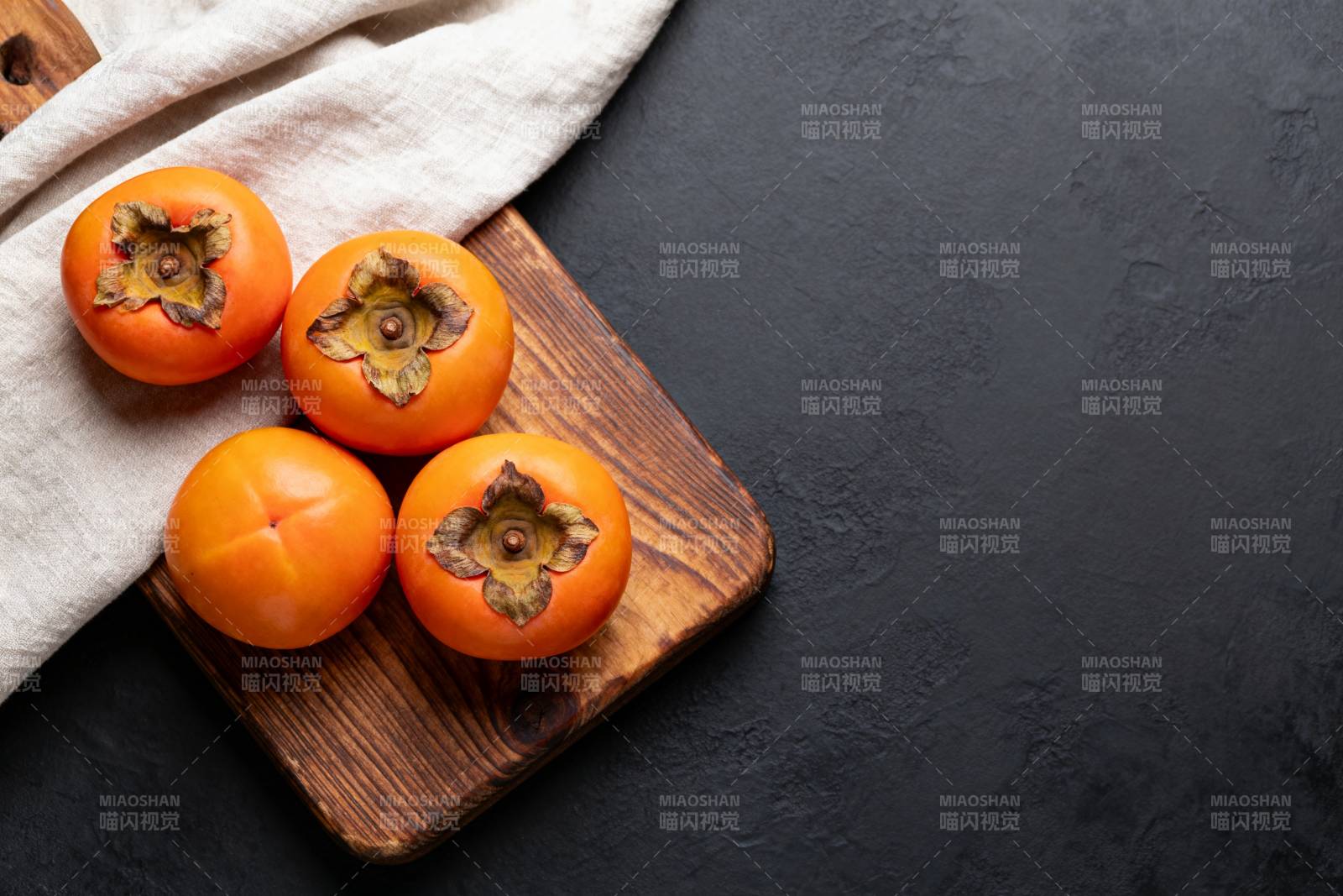 柿子静物图图片