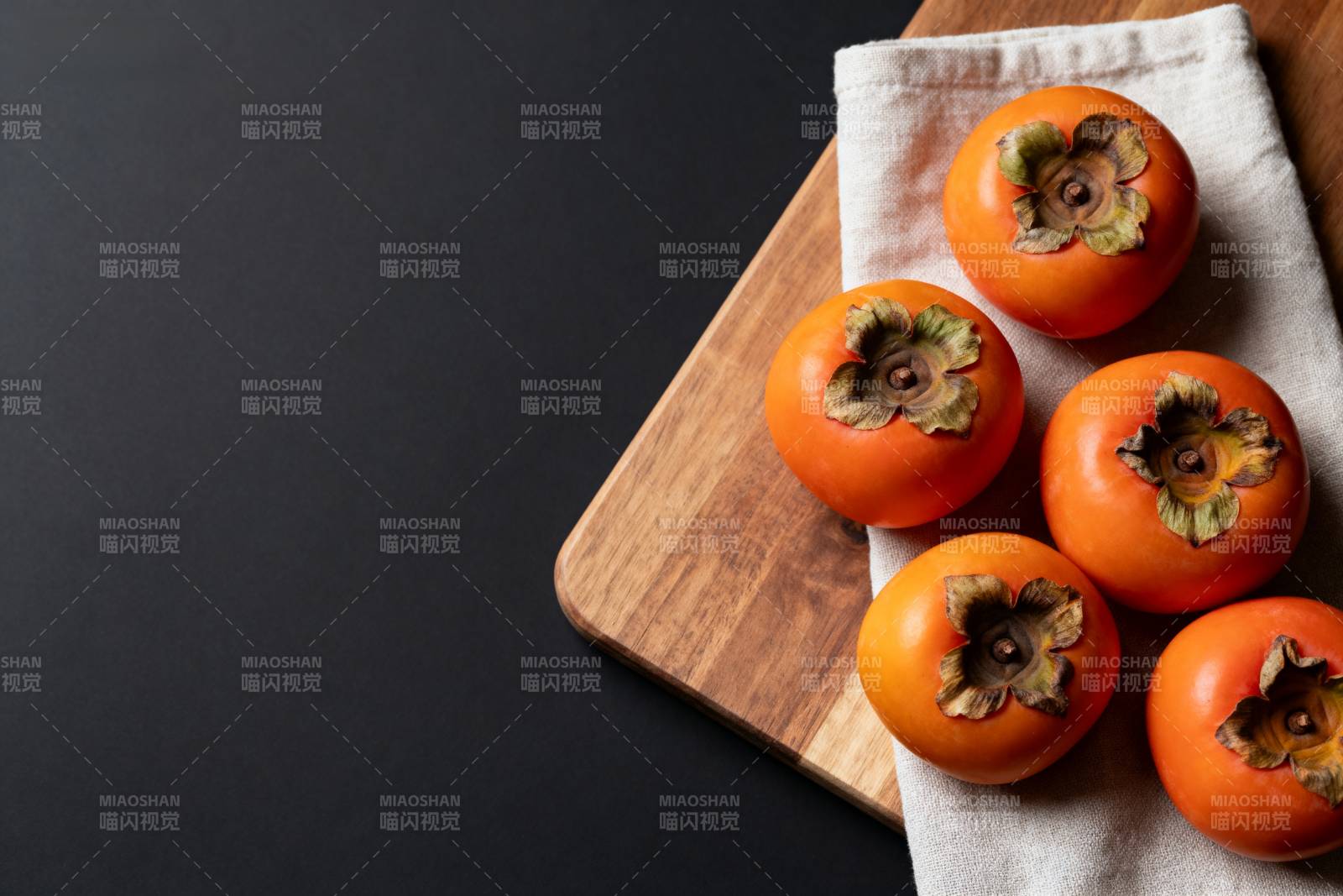 柿子静物图图片