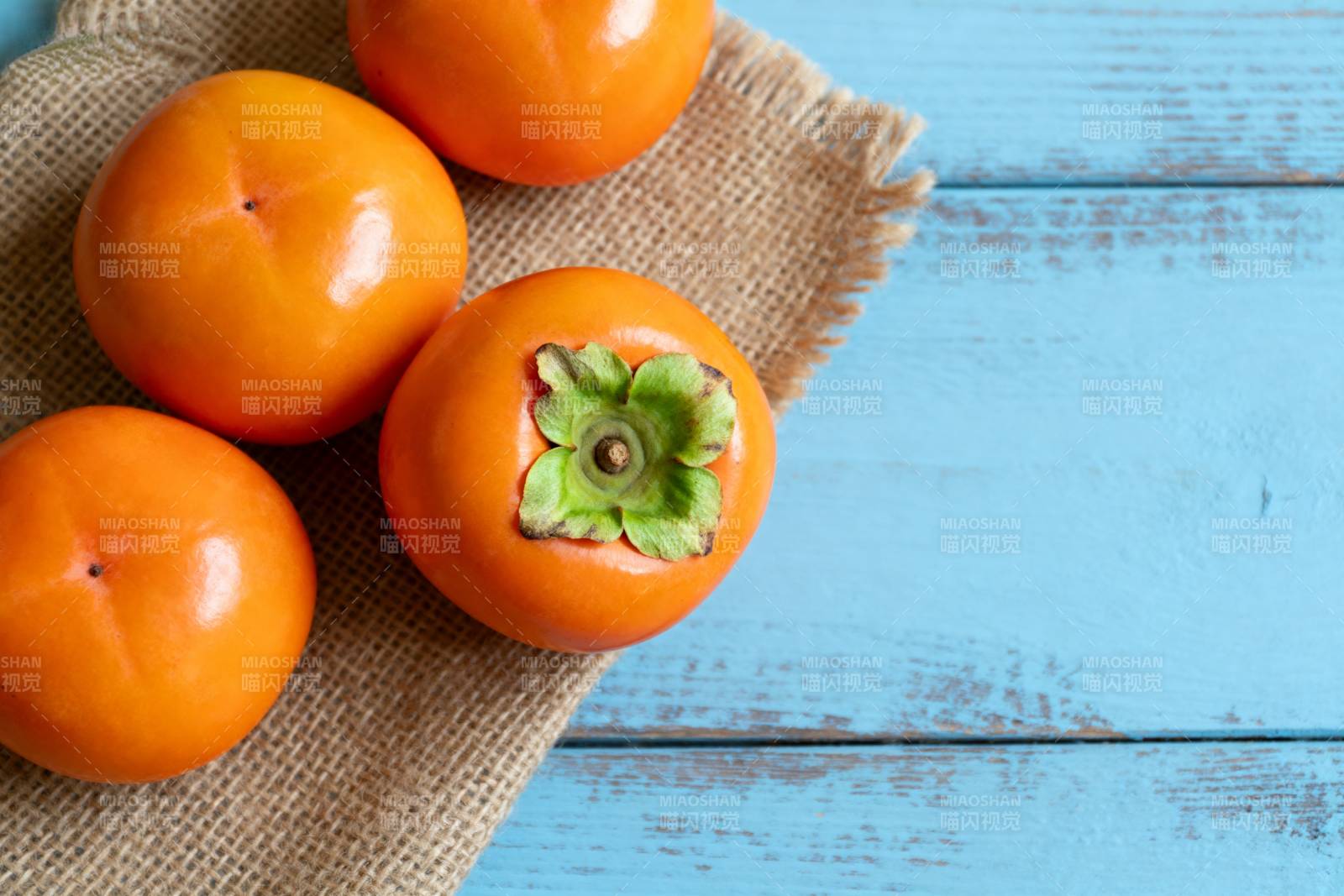 柿子静物图图片