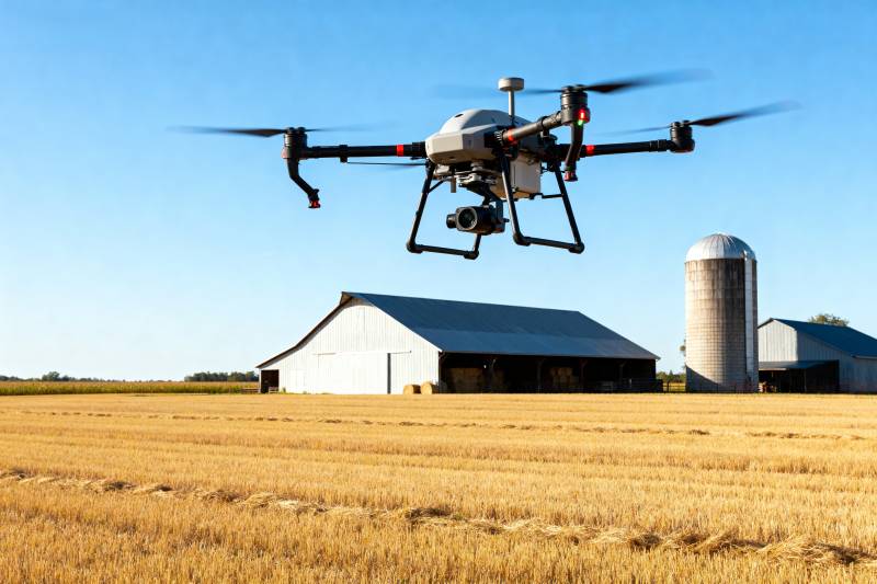 无人机巡田图片