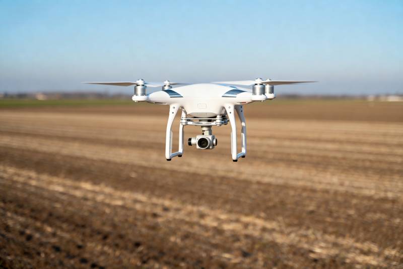 无人机农田飞行图片