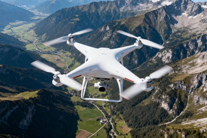 无人机航拍山景图片