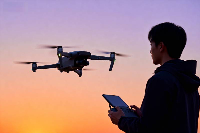 无人机飞行操控图片