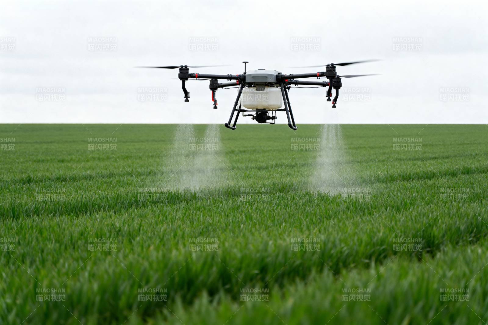 无人机喷洒农田图片