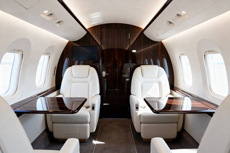 豪华私人飞机舱内景图片