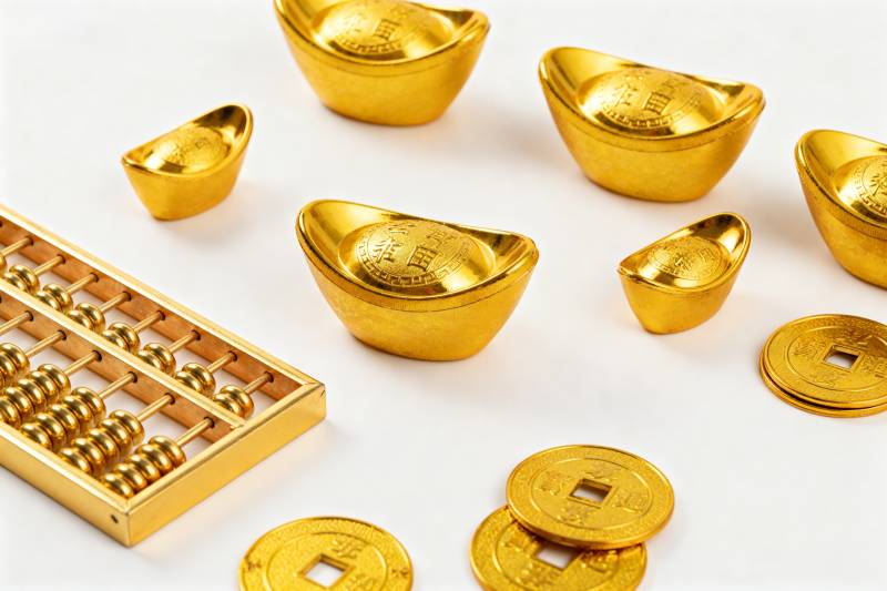 金元宝与算盘图片