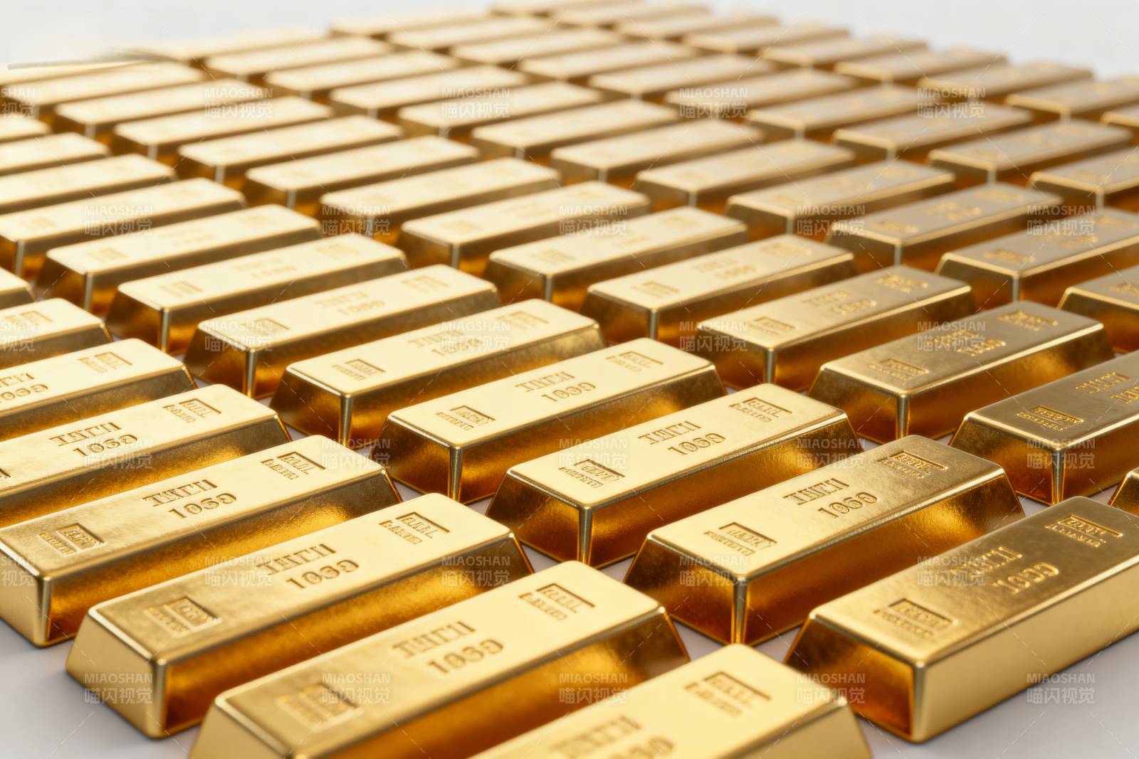 金条整齐排列图片