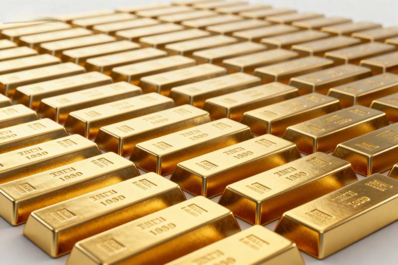 金条整齐排列图片