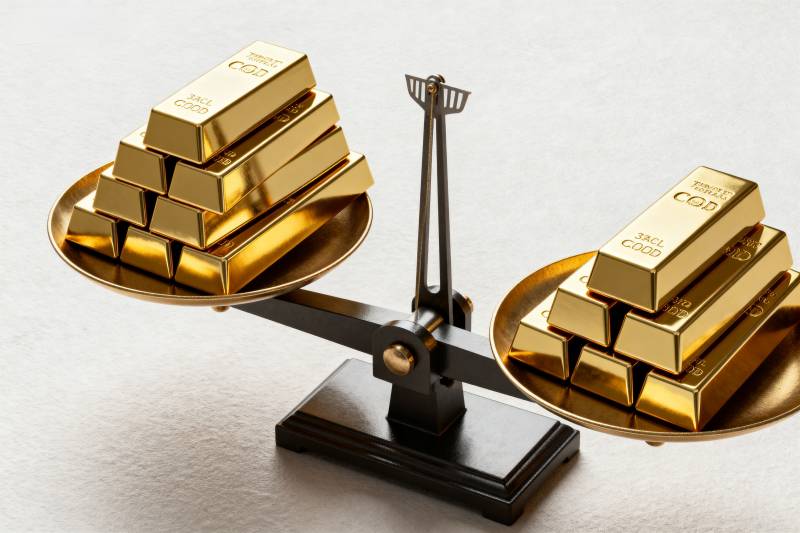 金条称重平衡图片