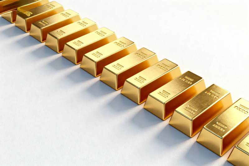 金条排列整齐图片