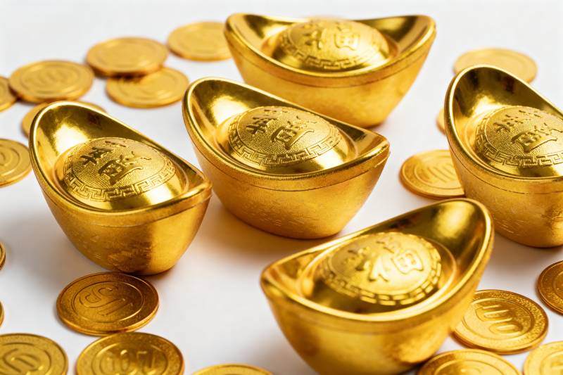 金元宝与金币图片