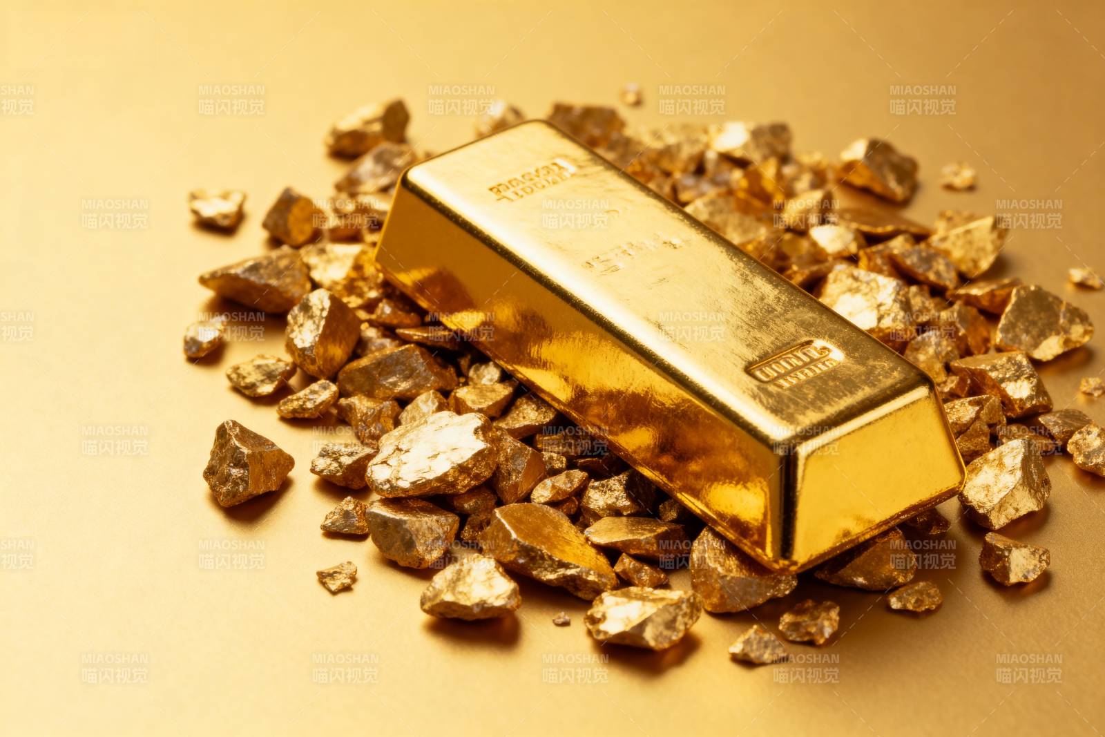 金条与金矿石图片