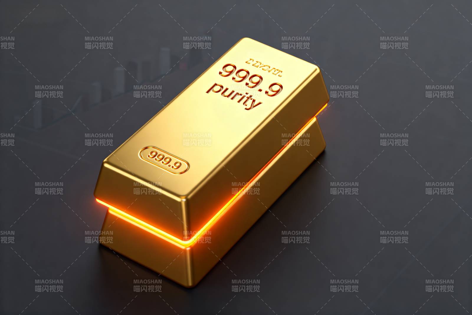 高纯度金条图片