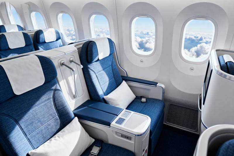 飞机商务舱座椅图片