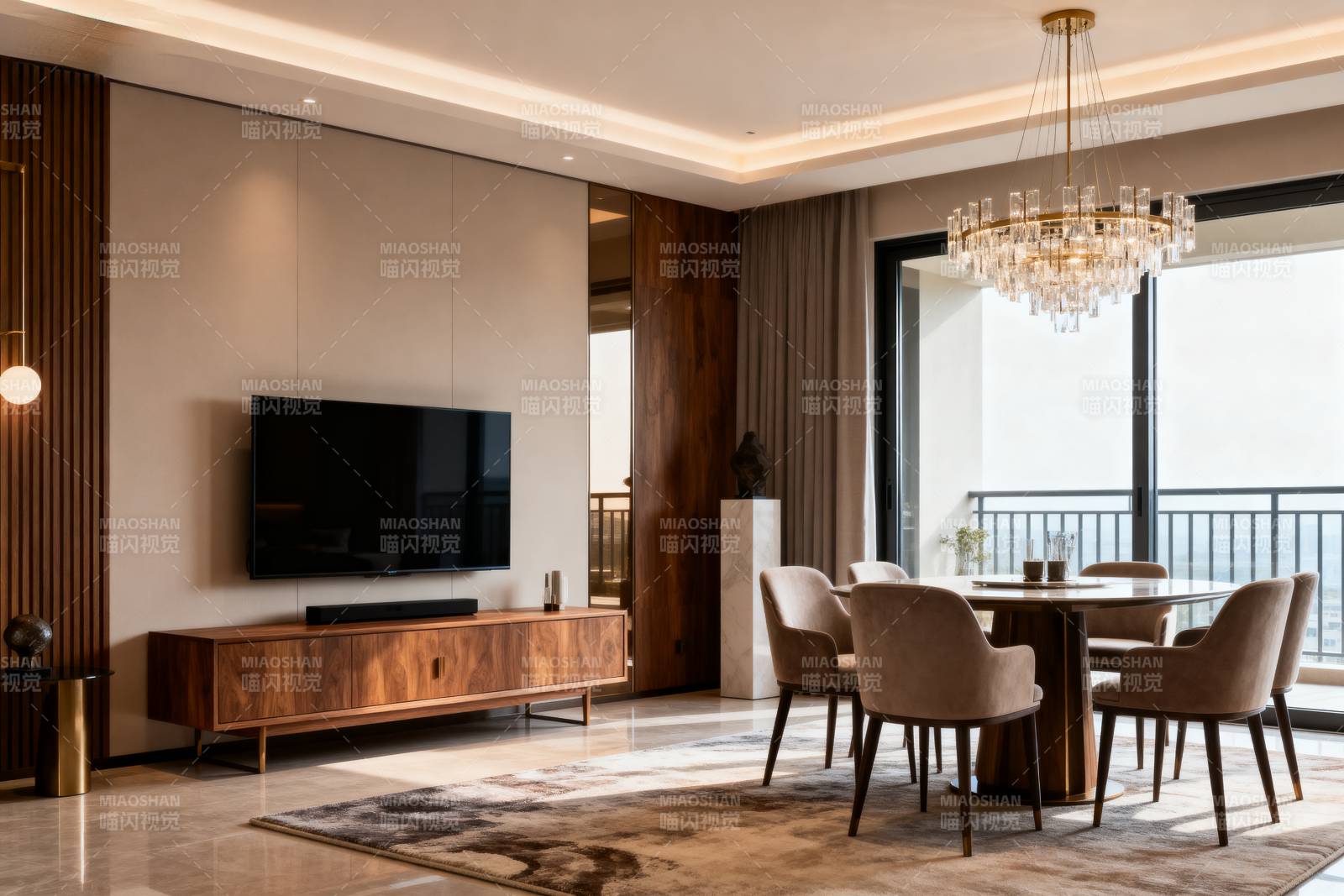 现代客厅餐厅设计图片