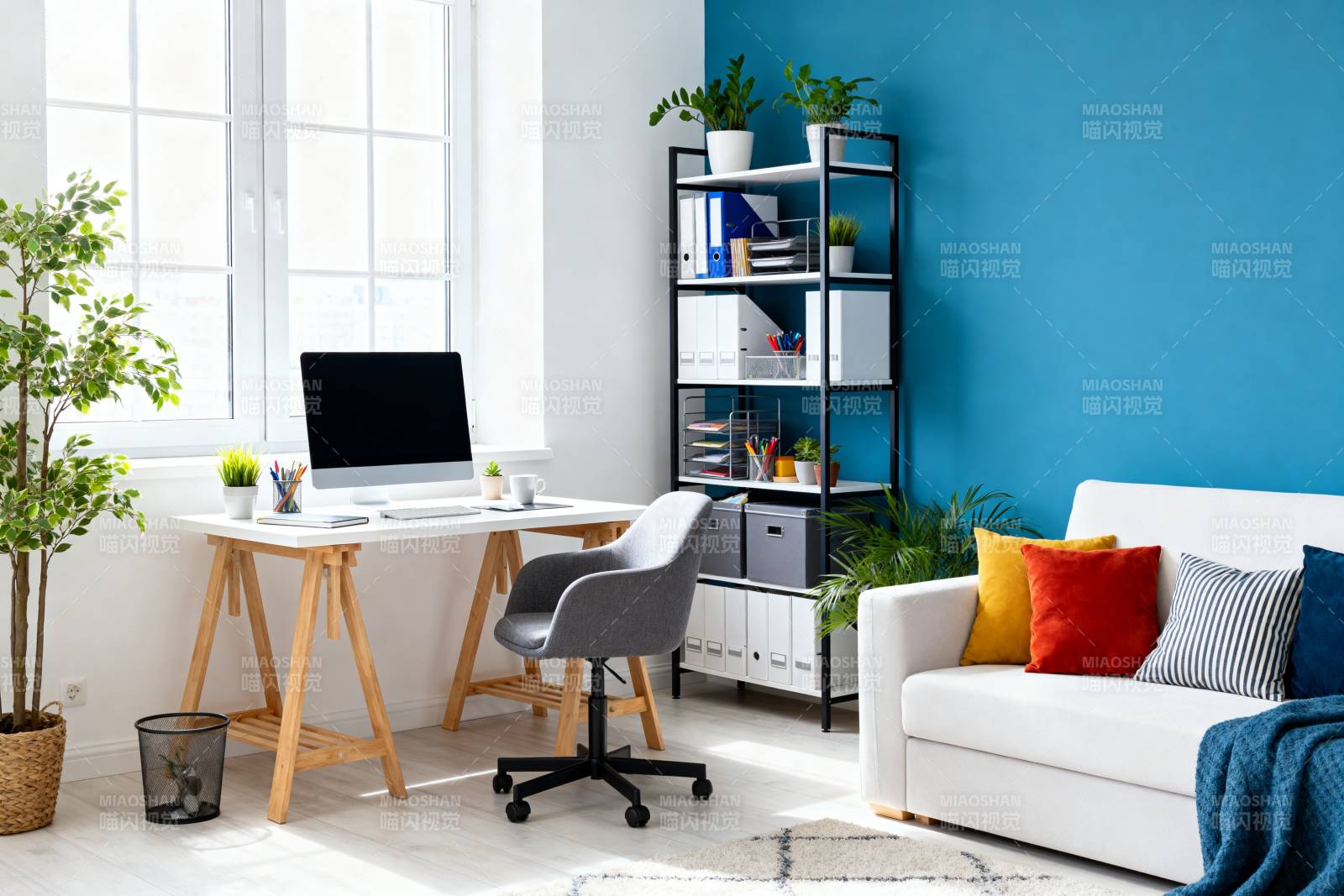 现代简约家居办公区图片