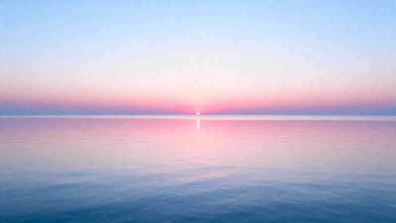 晨曦海平线图片