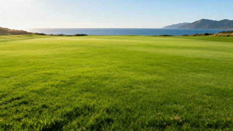 碧绿草原海景图图片