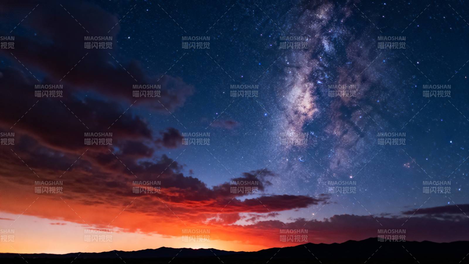 星河璀璨夜景图片