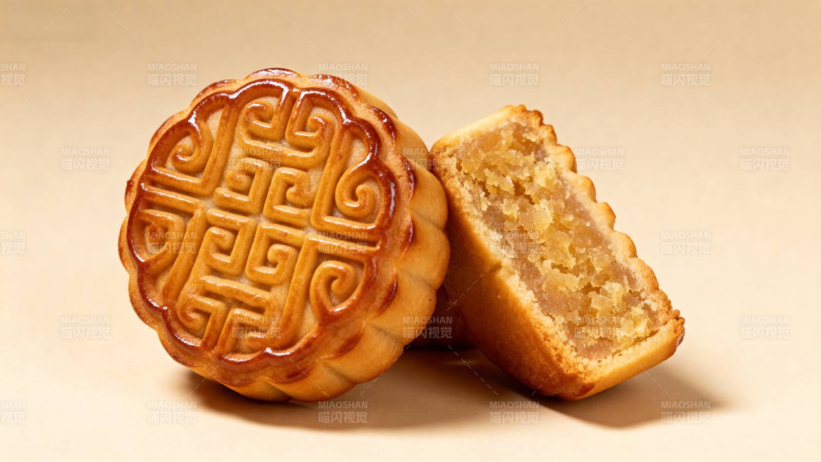 月饼美味诱人图片