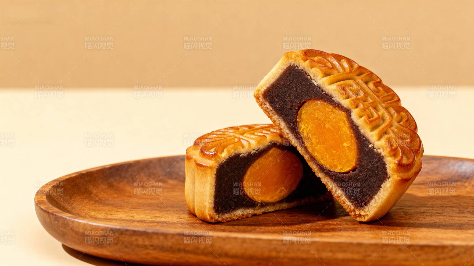 月饼切面展示图片