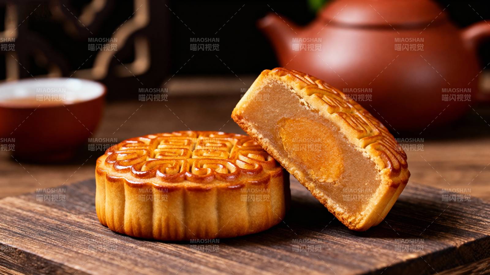 中秋月饼香醇诱人图片