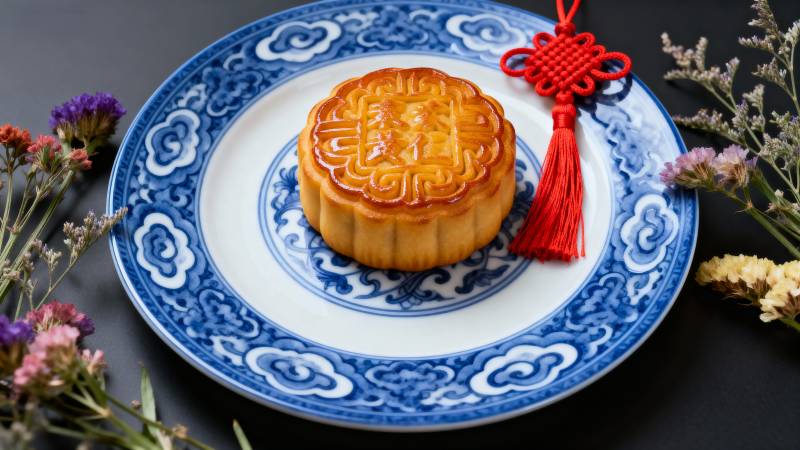 中秋月饼赏味图片