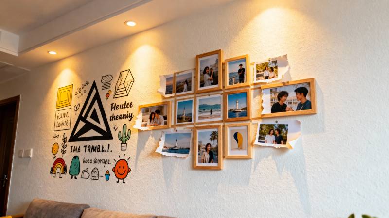 温馨家庭照片墙图片