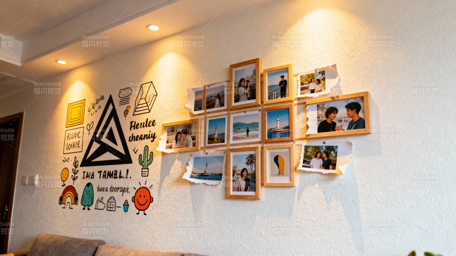 温馨家庭照片墙图片