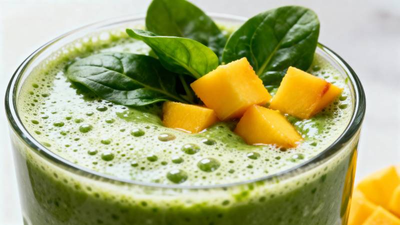 绿芒奶昔图片