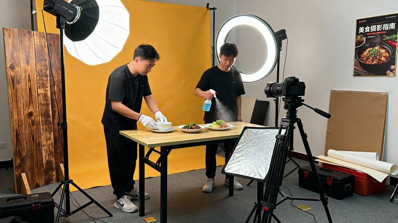 美食摄影现场图片