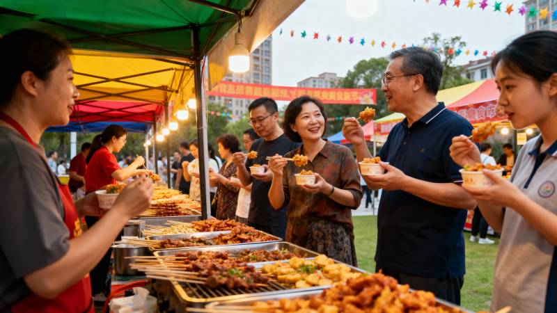 美食节欢聚时刻图片