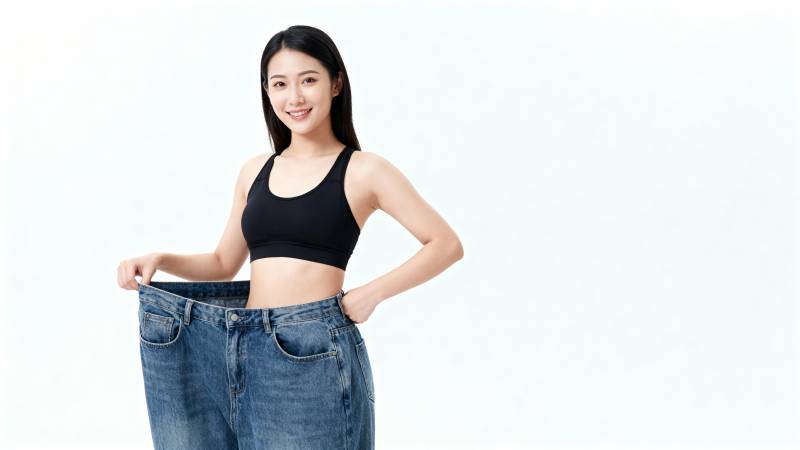 瘦身成功 自信满满图片