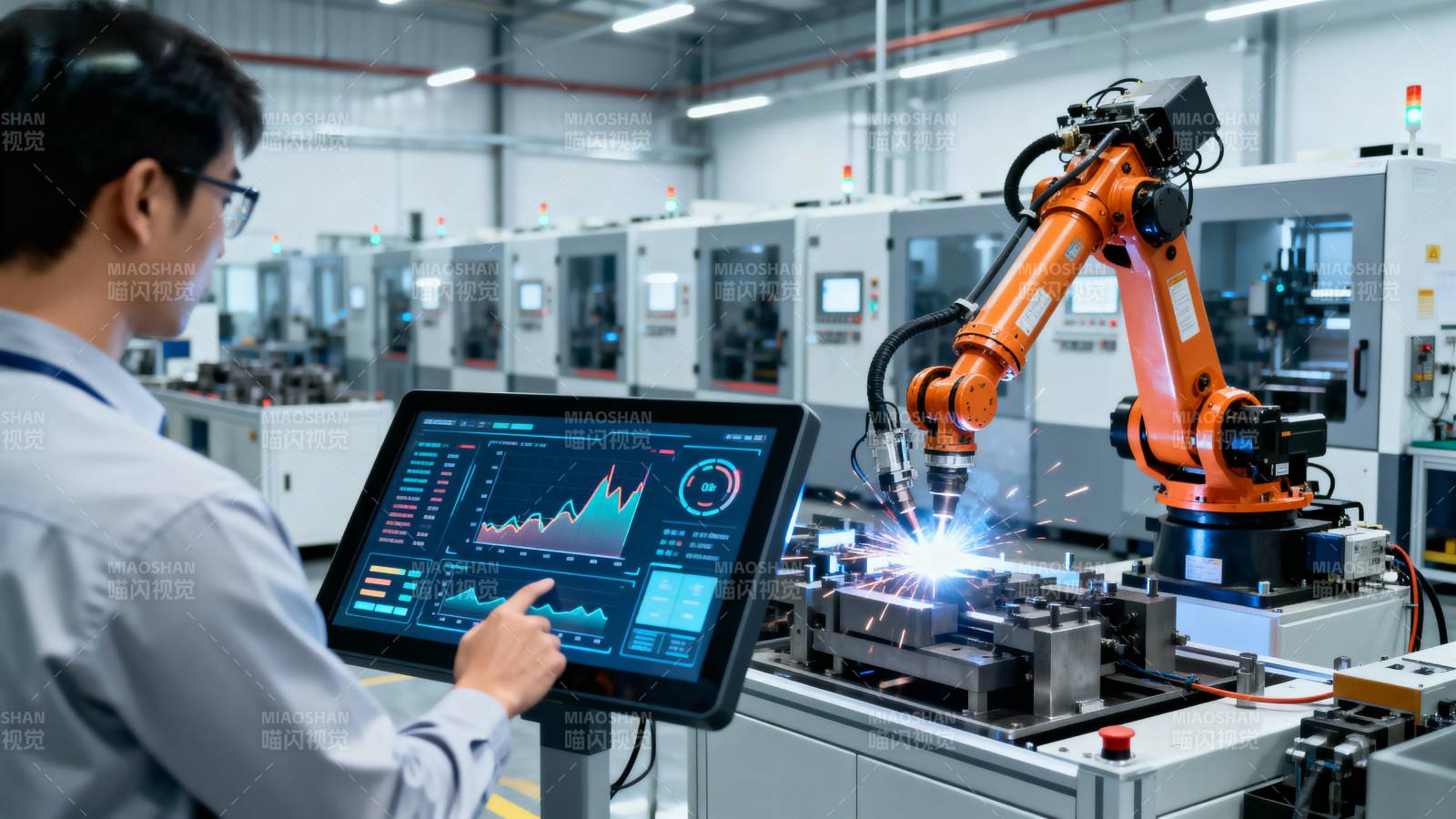 智能制造监控现场图片