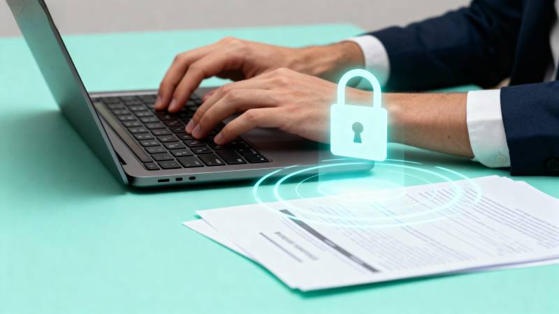 网络安全办公场景图片