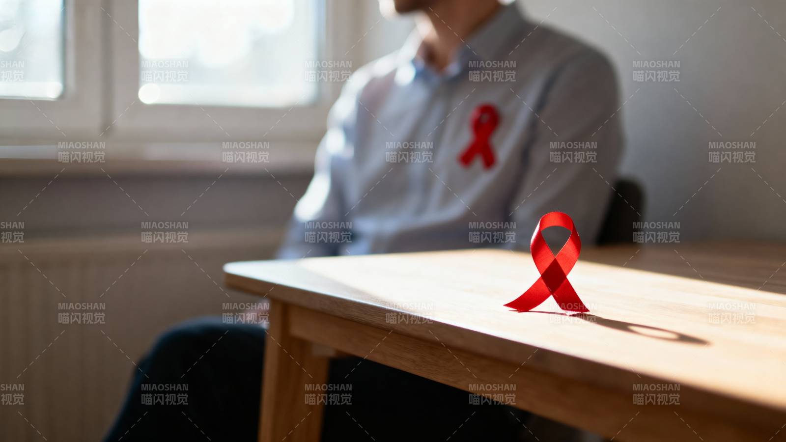 红丝带 关爱生命图片