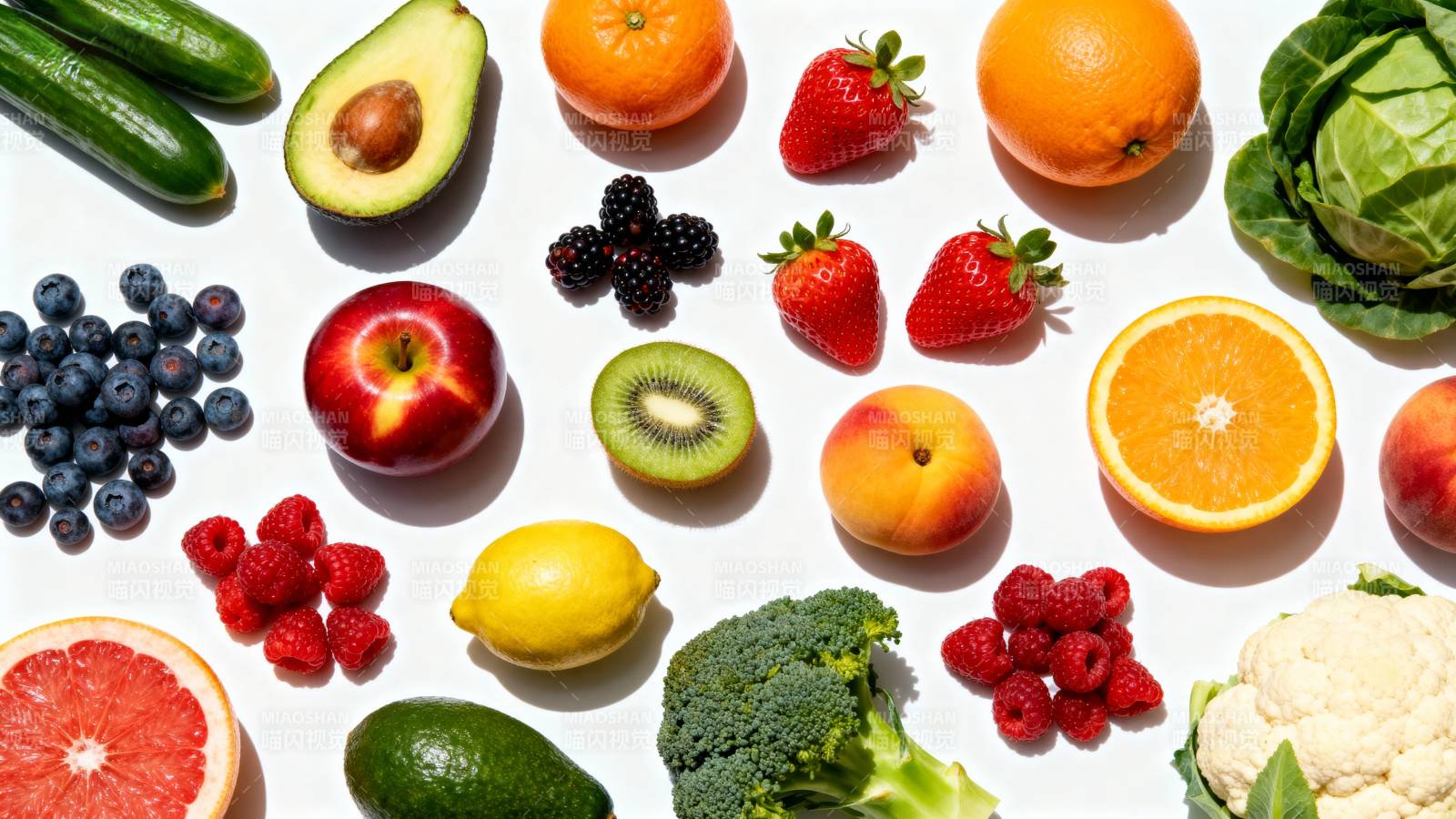 新鲜蔬果拼盘图片