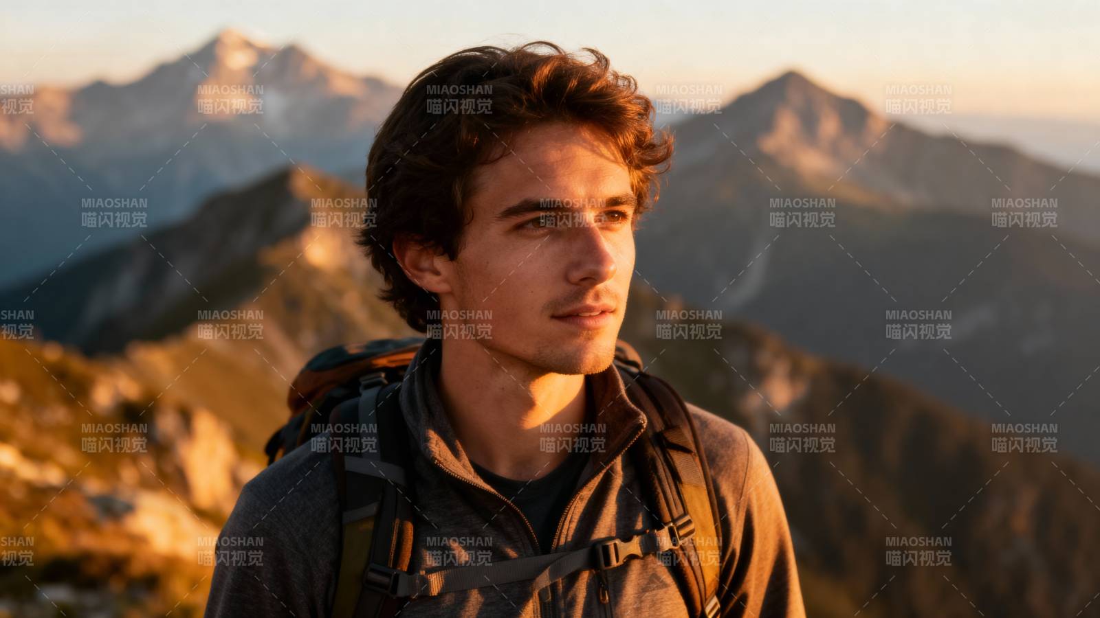 山巅远眺少年行图片