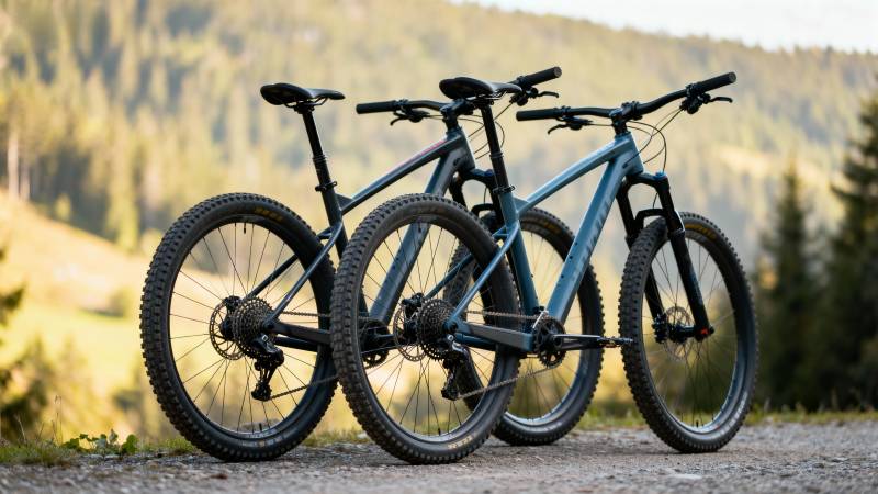 山地自行车静景图片