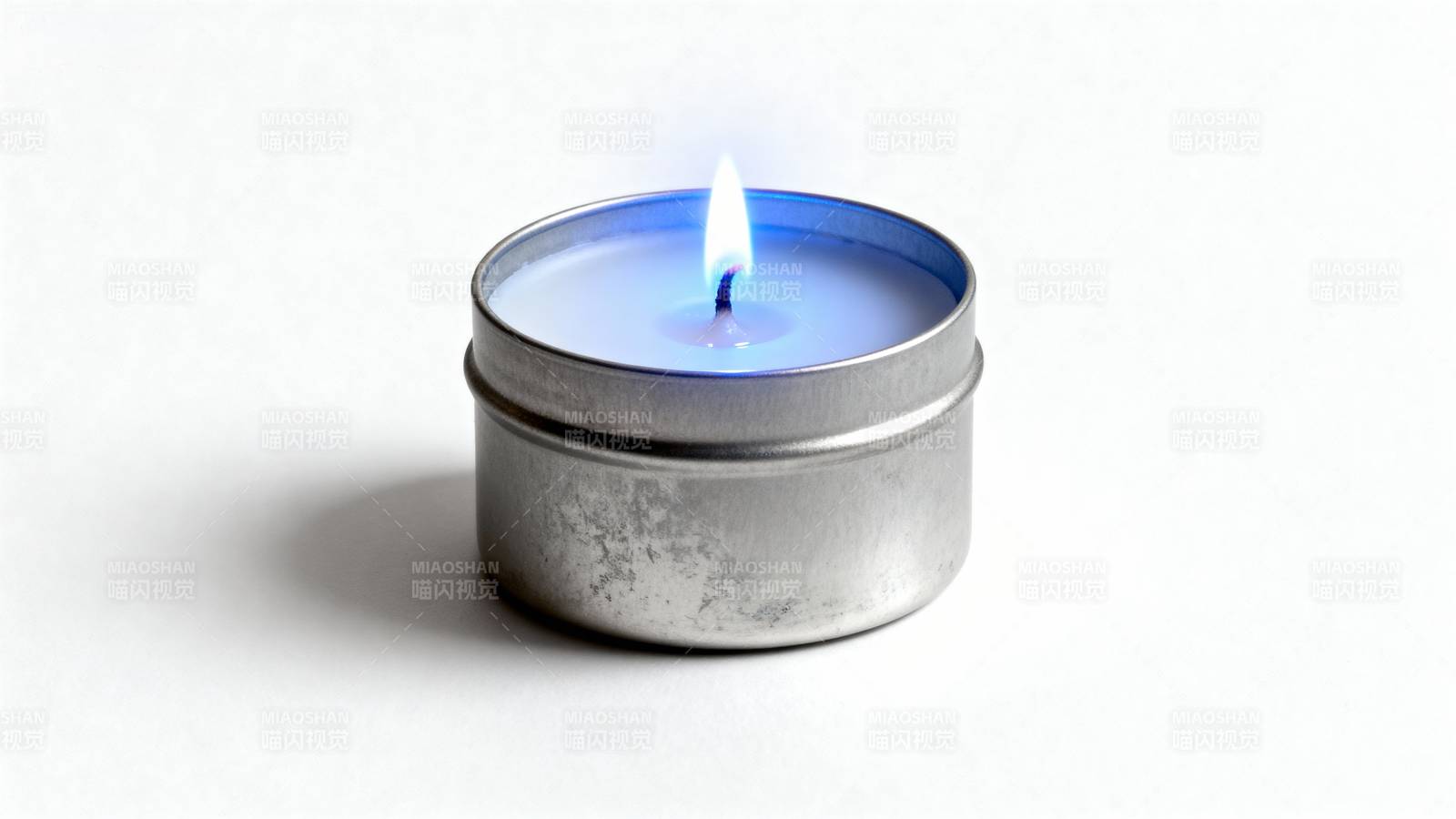 蓝色火焰小蜡烛图片