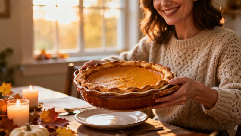 秋日南瓜派飘香图片