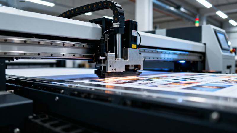 工业打印机作业中图片