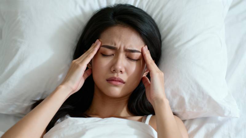 头痛困扰中图片