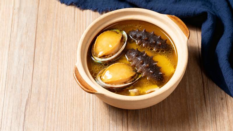 鲍鱼海参汤图片