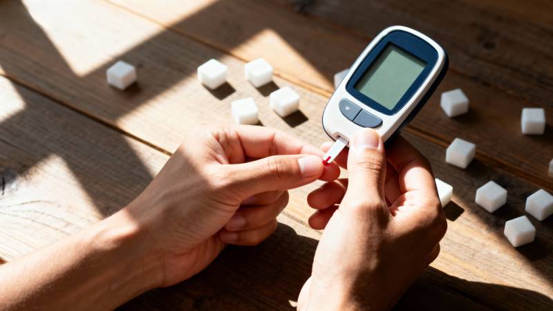 血糖检测瞬间图片