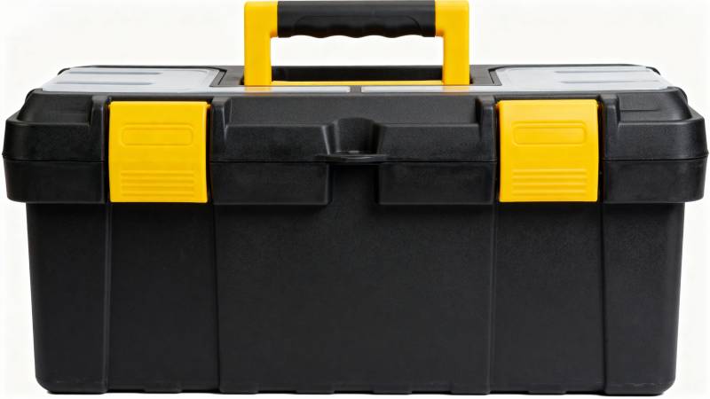 黑色工具箱 黄色把手图片