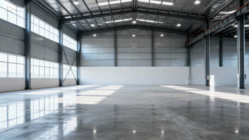 宽敞明亮的工业厂房图片